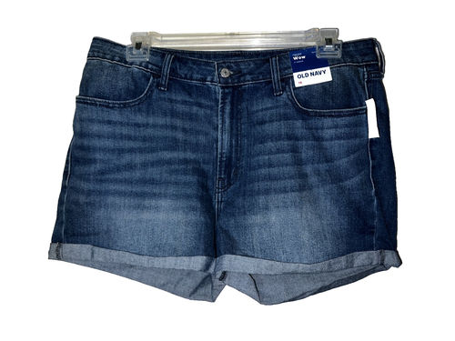 New OLD NAVY Jeans Women's Size 16 Blue Stretch Denim High-Rise Wow Jean Shorts