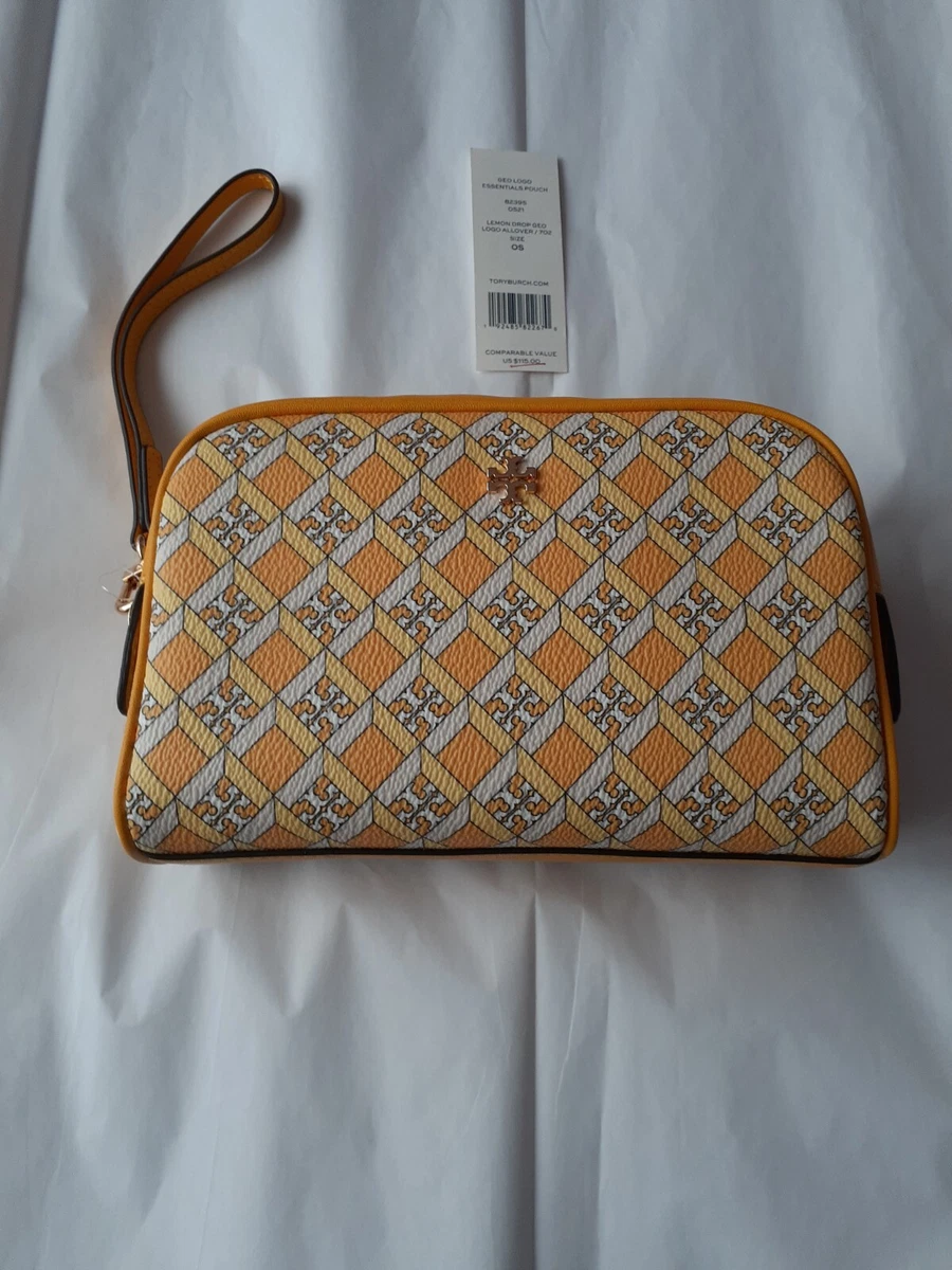 TORY BURCH BAG LEMON DROP GEO LOGO ALLOVER SIZE OS BRAND NEW SUPER
