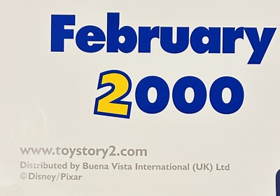 1999 Disney Pixar TOY STORY 2 Original Movie Theater Poster UK