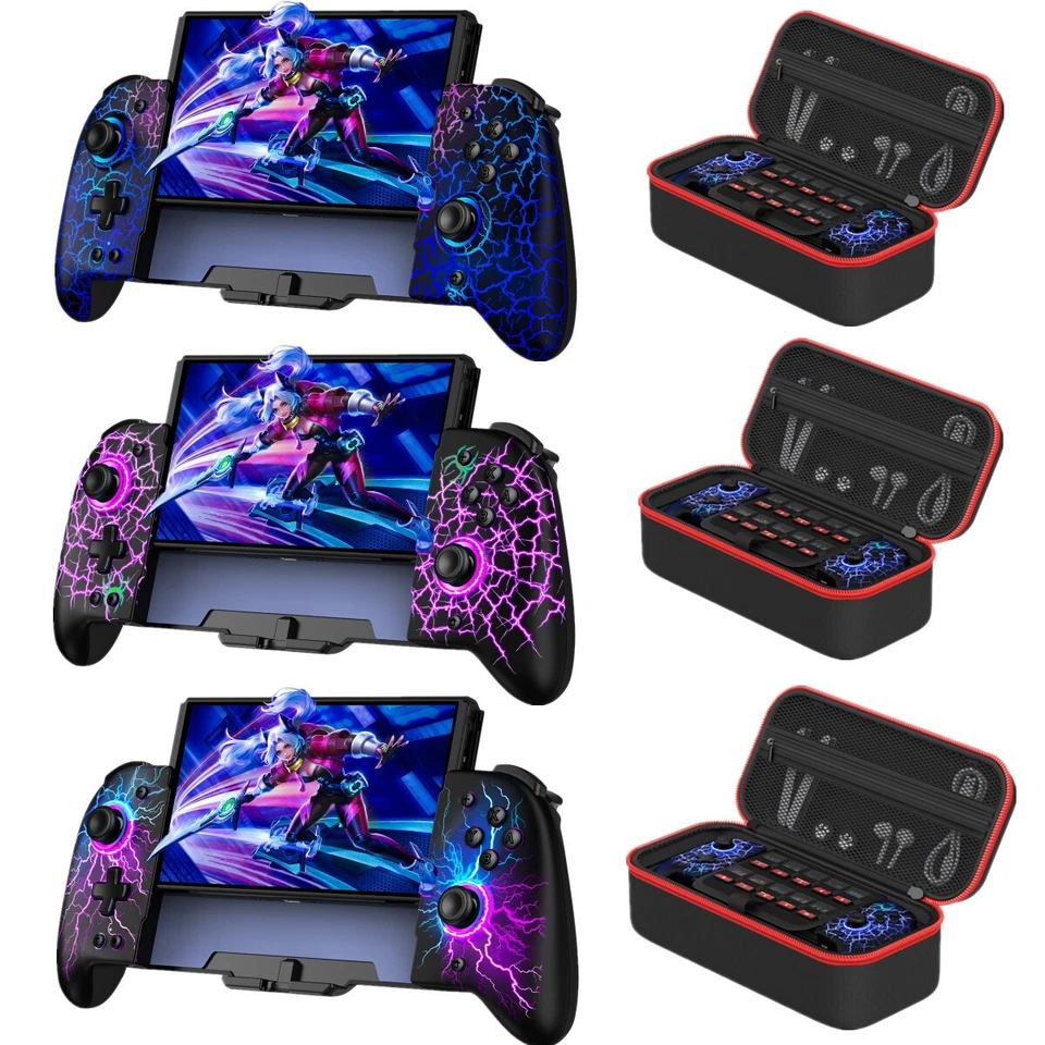 BEBONCOOL Full-Size Grip Wireless Switch Controller For Nintendo Switch/OLED+Carrying Case