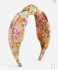 NWT J.Crew x Liberty London Women's Margaret Annie Pinks Cotton Knot Headband