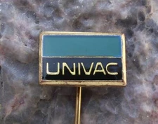 Rare Vintage UNIVAC Pioneering Historic Computer Mainframe Computing Pin Badge