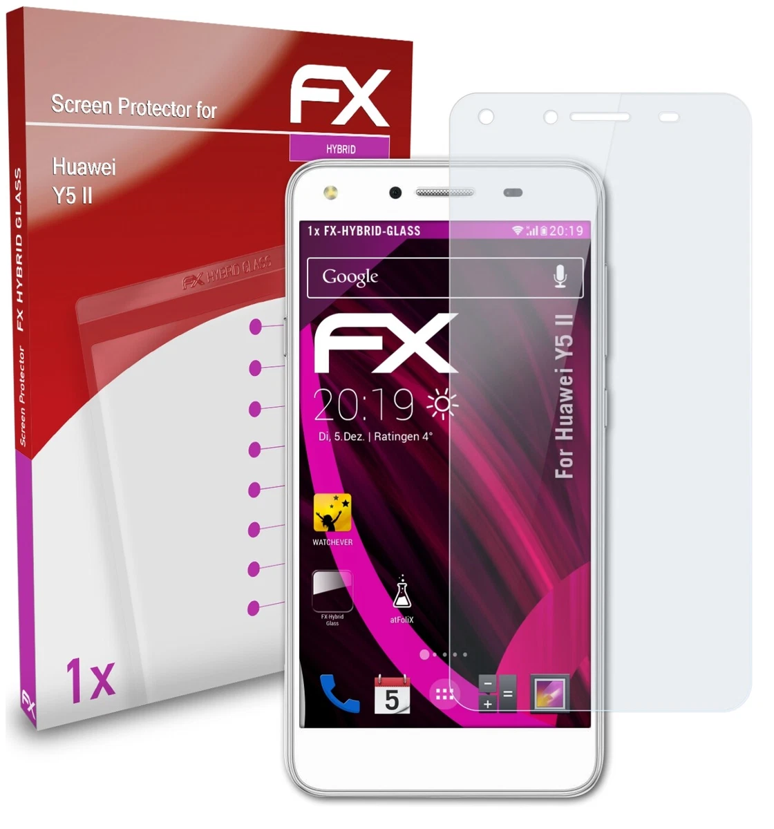 2x Pellicola per Huawei Y5 2018 Protettiva Protezione Schermo Cristallo