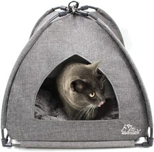 winsterch Cat Tent Cave for Cats Small Dogs Bed with Removable Washable Cushion