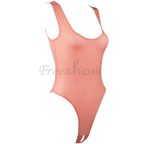 Cuscino sexy donna monopezzo body cavallo cavallo aperto perizoma abbigliamento da notte pigiama - Foto 9 di 26