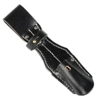 Military WW2 German army Bayonet Leather Frog Black w/Securing Strap