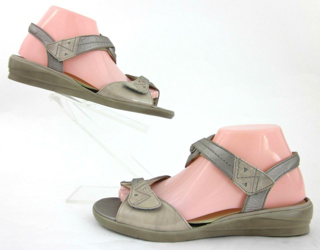 Ziera 'Ditto' Slingback OT Sandals Taupe Leather EU 39 US 8-8.5 Wide / MSRP $220 | eBay