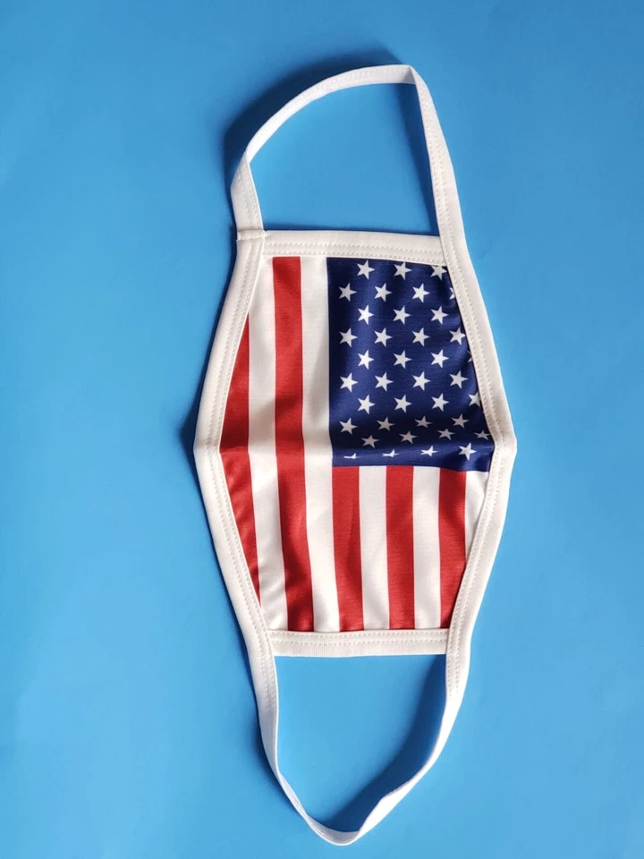 4th Of July FaceMask 🇺🇸 USA Flag Pattern Reusable - Image 4 of 4