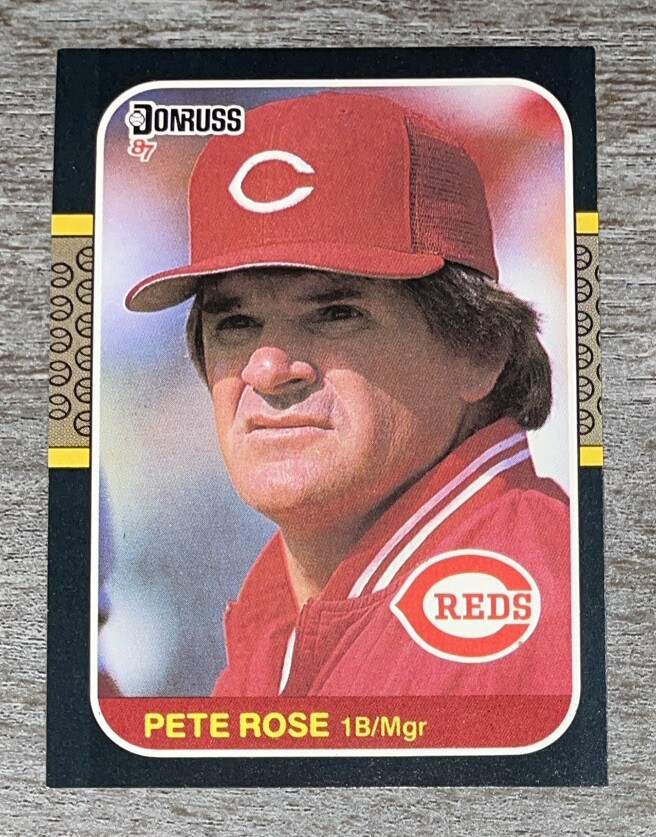 Pete Rose 1987 Donruss Reds #186  *H101*