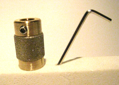 Tiffanytechnik  Schleifkopf  3/4 - 19,1 mm  K 220 fein  Fa. Yellow Brand China