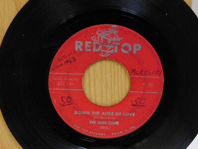The Quin Tones RnB 45 Down The Aisle Of Love bw Please Dear on Red Top