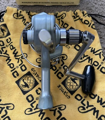 Olympic HM4 Fishing Reel - Vintage Spinning With Box Made In Japan