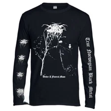 DARK THRONE Under a Funeral Moon Long Sleeve T shirt Bathory mayhem Darkthrone