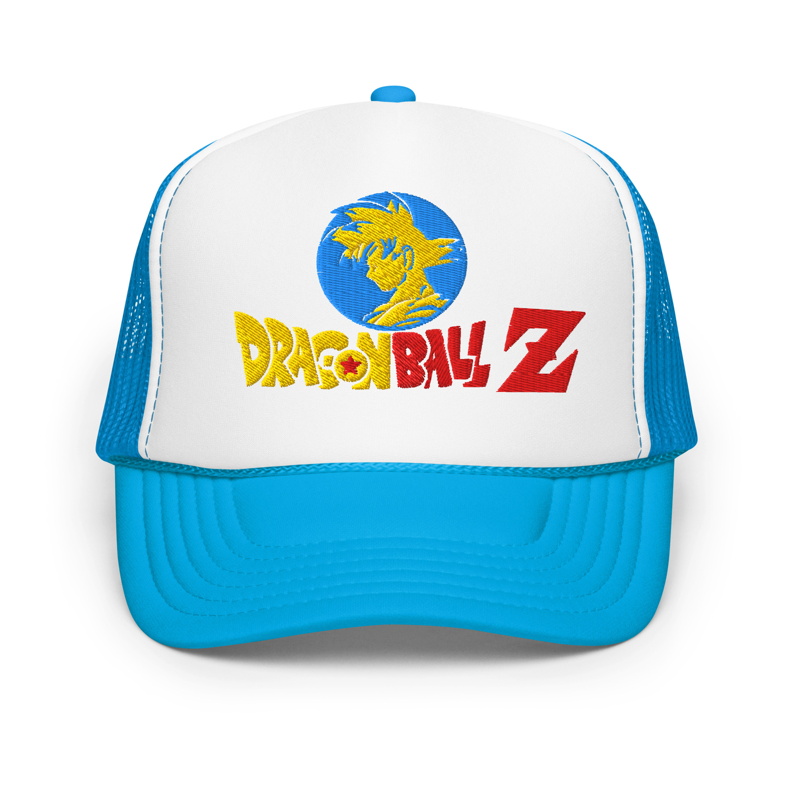 Dragon Ball Z embroidered foam trucker cap