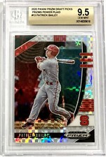 2020 Panini Prizm Draft #13 Patrick Bailey POWER PLAID /35 BGS 9.5 GEM MINT
