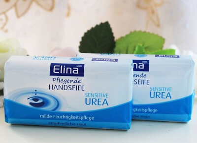 2x100g Elina Pflegende Hand Seife sensitive Urea empfindliche Haut Handseife