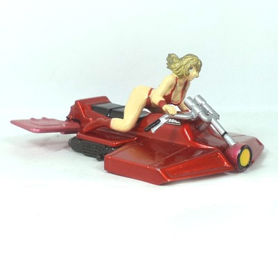 Space Adventure Cobra Pirate Die-cast Metal Action Figure Gashapon Cosmo Bike