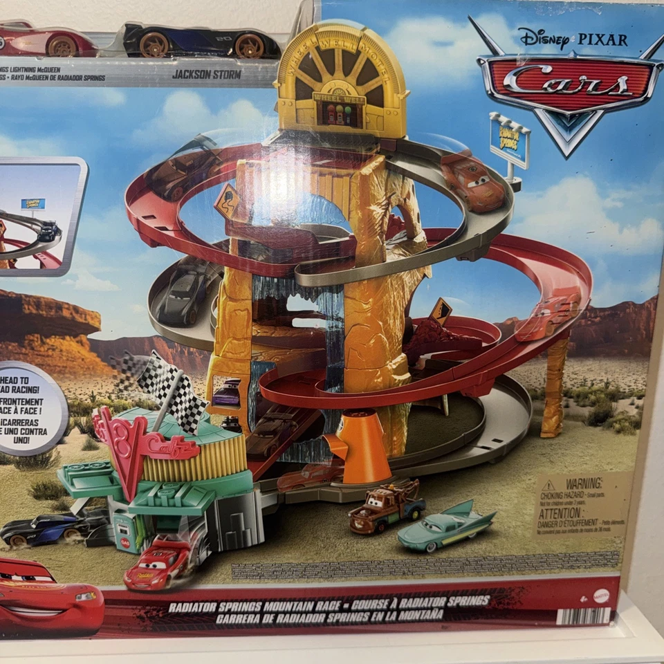 Disney Pixar Cars Radiator Springs Mountain Race Track Set new - Image 2 of 4