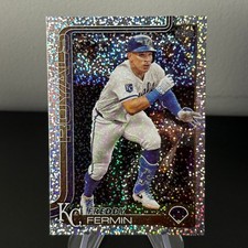 Freddy Fermin Royals 2025 Topps Series One Silver Sparkle Foil #346 Card