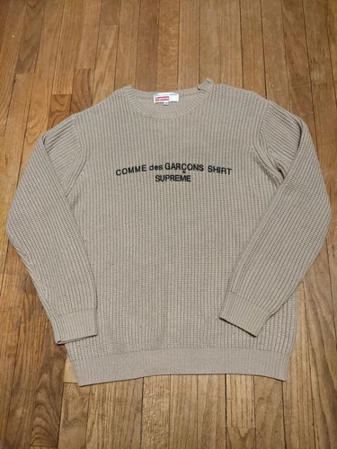 FW18 CHEMISE homme Supreme Comme des Garçons pull marron XL