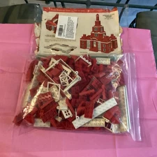 Vintage Elgo American Plastic Bricks, Windows, Doors, Roof, Toy Building