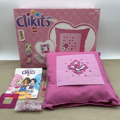 LEGO Clikits Pink Pillow Decor-n-More Designer Kit (7520) 2003 Build Decorate +