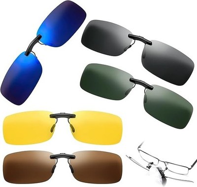Sonnenbrille Clip 5 Stück, Sonnenbrille Zum Aufstecken, Sonnenbrille Aufsatz Für