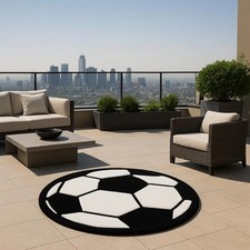 Tappeto da calcio 100% lana trapuntato a mano, tappeto per area sportiva tapp...