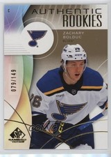 2024 Upper Deck SP Game Used Authentic Rookies Gold /149 Zachary Bolduc #255 1u6