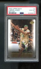 2003-04 Upper Deck Box Set #2 Lebron James ROOKIE RC PSA 10 Graded Card NBA 03. rookie card picture