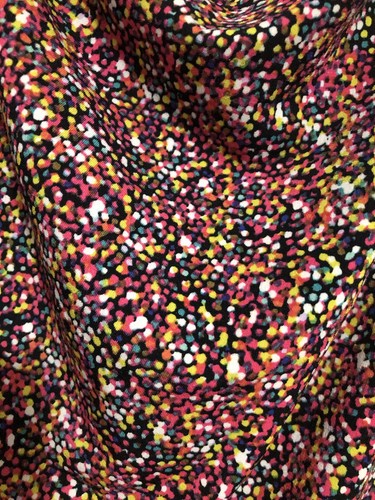 Liz Claiborne V-Ausschnitt Y2K 90er Jahre gesprenkelt buntes Top dehnbar Damengröße Medium - Bild 3 von 7