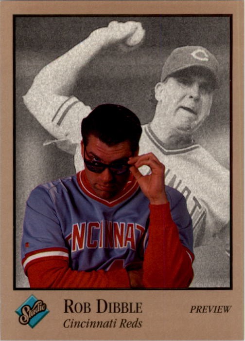 1992 Donruss Studio Preview Card #12 Rob Dibble Cincinnati Reds