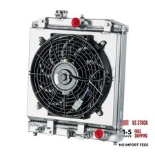 3 Row Aluminum Radiator  Shroud Fan For 1992-2000 Honda Civic D15 D16 EK Del