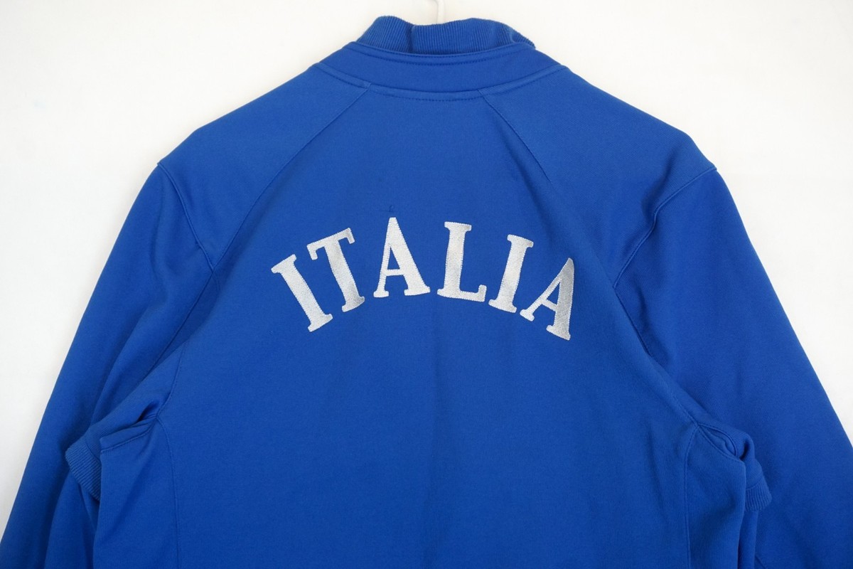 Puma Italy Italia Neil Barett Blue Zip Up Neck Sweatshirt Size M