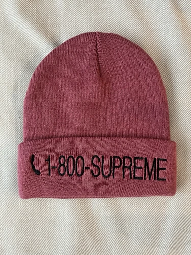 Bonnet Supreme Beanie 1 800 bordeaux magenta