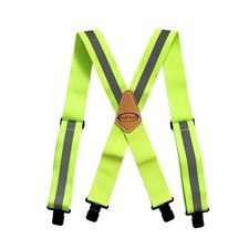 Reflective Safety Suspenders Work Suspenders with Hi Viz Reflective Strip Hol...