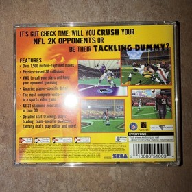 NFL 2k2 Complete In Box (Sega Dreamcast, 2001) TESTED WORKS 