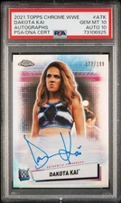 2021 Topps Chrome WWE Autographs #ATK Dakota Kai PSA 10 / Auto 10