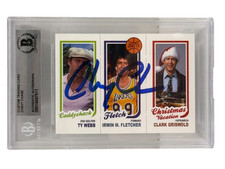 Chevy Chase Signed Trading Card Vacation Authentic Autograph Slabbed Beckett