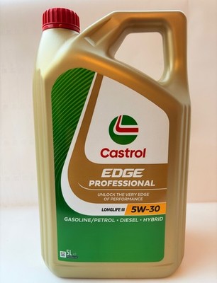 Castrol 5W30 Professional Longlife 3 Edge ÖL VW 50400 50700 5 Liter Neues Design