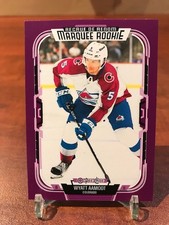 2025-26 O-PEE-CHEE PURPLE BORDER - BASE- 4 NATIONS FACE-OFF - MARQUEE ROOKIE /49