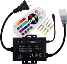 110-120V 1500W 24Key IR Remote Control RGB LED Controller for 5050 2835 LED Neon