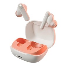 Skullcandy Smokin' Buds in-Ear Wireless Earbuds - Bone/Orange Glow