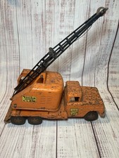 Tonka 1960 Mobile Drag Line Crane: Rare Vintage Tonka 17 Long 17 Tall Orange
