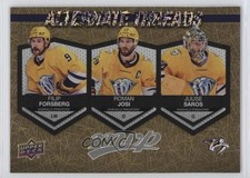 2023 MVP Alternate Threads Gold Filip Forsberg Roman Josi Juuse Saros #AT-11 7ci