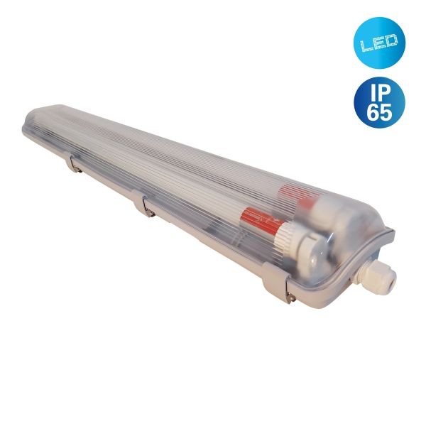 Led Feuchtraumleuchte Pipe 2-Flammig 68 Cm T8, G13, 16 Watt Lichtleisten-image