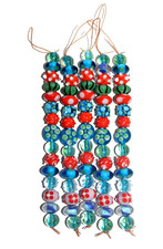 5 Strands, 85pcs Artisan Lamp Work Glass Beads for jewelry making and decoration