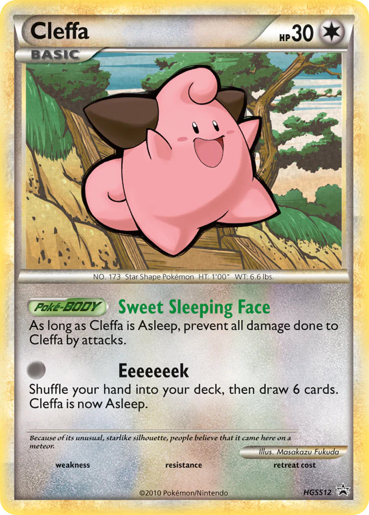 Cleffa (HGSS12) [HeartGold & SoulSilver: Black Star Promos] Lightly Played Holof