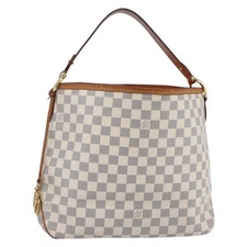 Borsa a tracolla Louis Vuitton Damier Azur deliziosa PM N41447 LV originale 82538