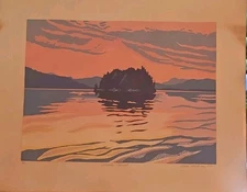 Vintage Anne Wilson- Chicago "Okisollo Sunset" Limited Print (26/31-Signed-1982)